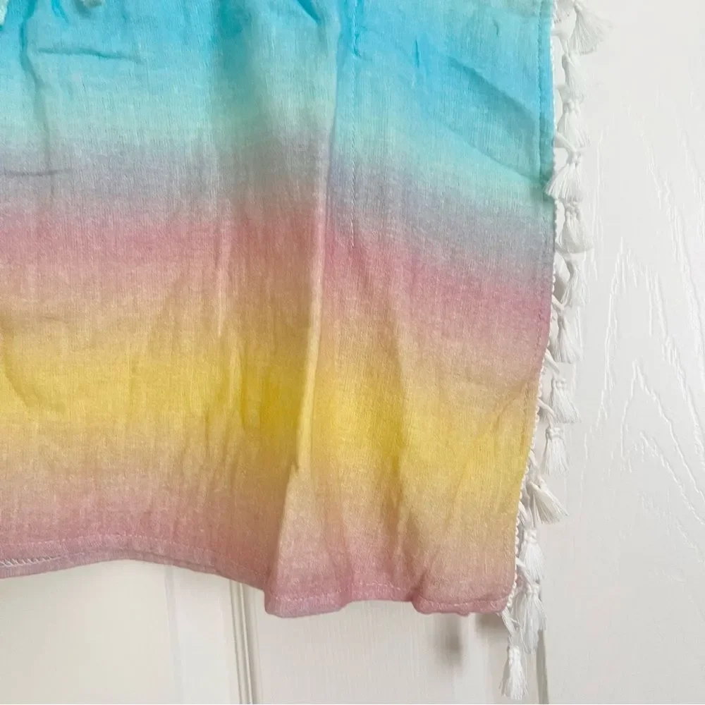 Andy & Evan Rainbow Ombre Swim Coverup with Tassels 6 Years Old NEW